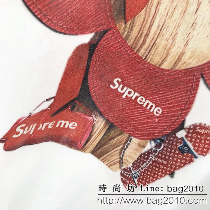 LV路易威登 X SuP聯名款 18秋冬新款 太陽花趣味公仔印花 純棉加絨衛衣 情侶款 ydi1535